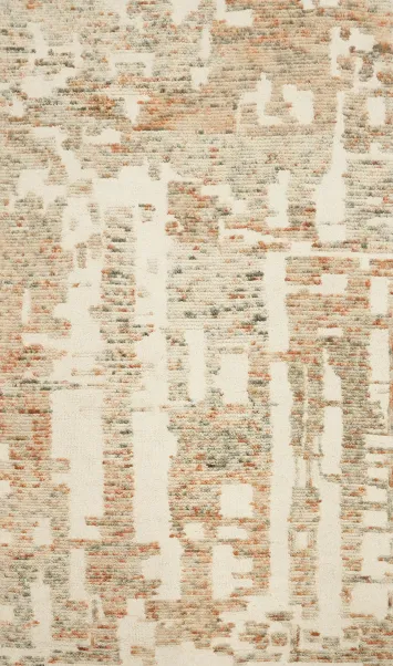 Abstract Area Rug 5x8 with Subtle Earth Tones and Texture