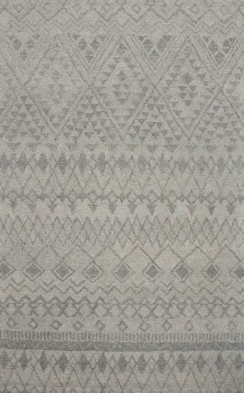 Hand Tufted Wool Trellis Oriental Area Rug 5x8