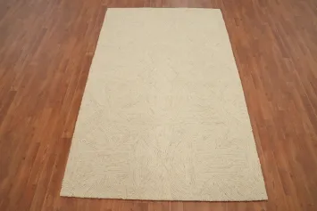 Neutral Toned Abstract Area Rug 5x8 Ideal for Modern Living Spaces