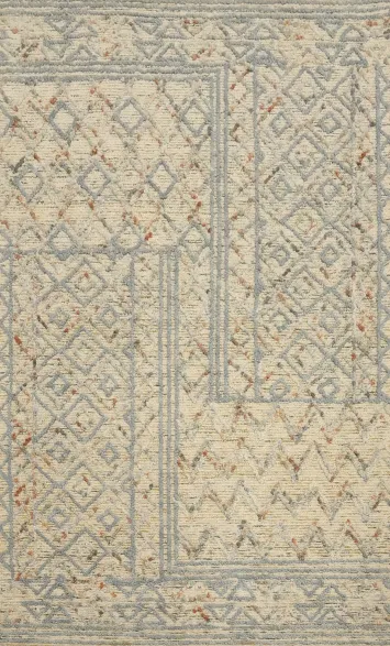 Geometric Trellis Wool Oriental Area Rug 5x8