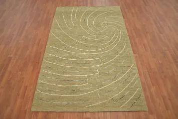 Artistic Swirl Modern Area Rug 5x8 for Stylish Home Interiors