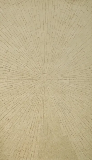 Elegant Abstract Area Rug 5x8 with Modern Sunburst Pattern Design