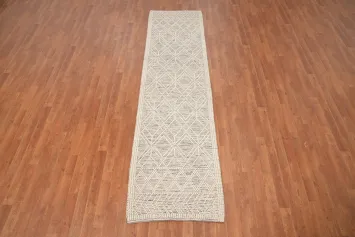 Trellis Wool Modern Gotti Design Runner Rug 3x9