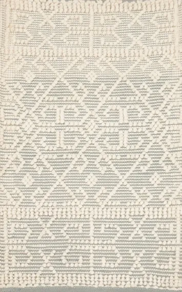 Geometric Wool Trellis Modern Gotti Design Rug 2x4
