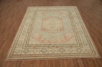 Geometric Wool Kazak Vegetable Dye Area Rug 8x10