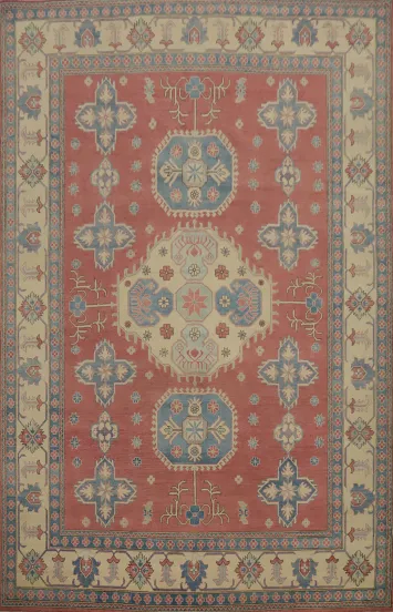 Vegetable Dye Kazak Large Area Rug 9x12