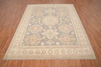 Vegetable Dye Kazak Handmade Gray Area Rug 8x10