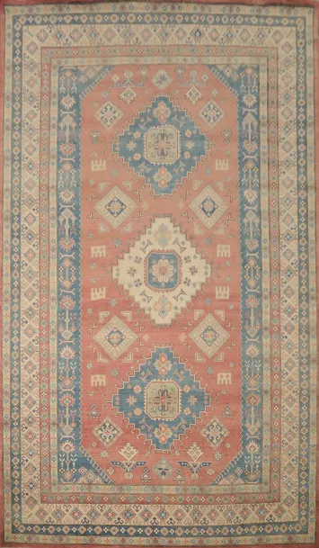 Vegetable Dye Kazak Oriental Large Rug 10x16