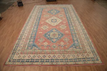 Vegetable Dye Kazak Oriental Large Rug 10x16