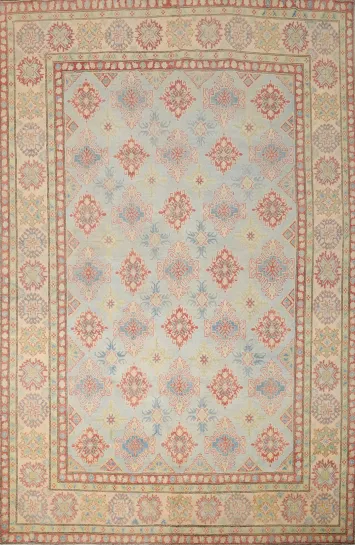 Vegetable Dye Kazak Handmade Large Area Rug 9x12