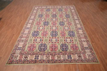 Vegetable Dye Kazak Handmade Area Rug 8x13
