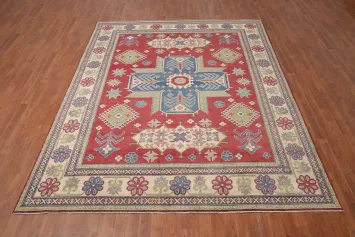 Vegetable Dye Kazak Oriental Area Rug 8x10