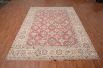 Vegetable Dye Kazak Oriental Area Rug 9x12