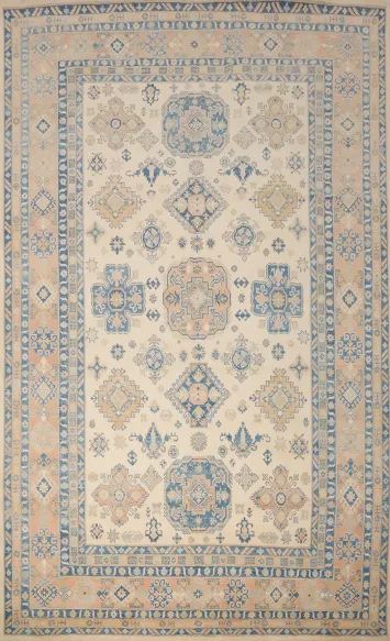Vegetable Dye Kazak Handmade Large Rug 10x14