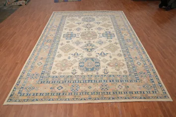 Vegetable Dye Kazak Handmade Large Rug 10x14