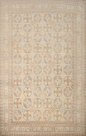 Vegetable Dye Kazak Geometric Large Rug 10x14