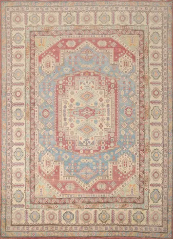 Vegetable Dye Kazak Handmade Area Rug 8x9