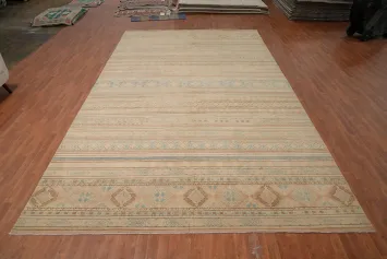 Vegetable Dye Kazak Handmade Large Rug 10x17