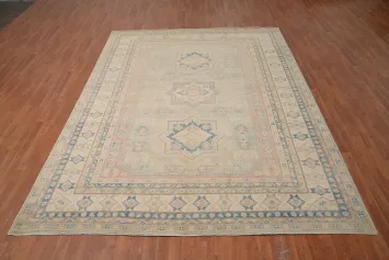 Vegetable Dye Kazak Handmade Wool Area Rug 8x11