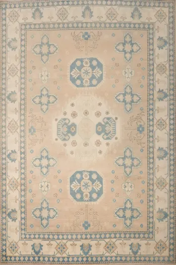 Vegetable Dye Kazak Oriental Area Rug 9x12