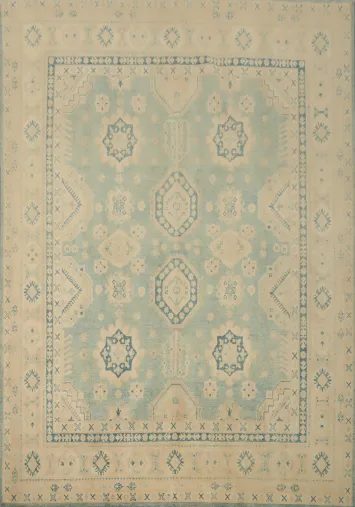 Vegetable Dye Kazak Handmade Area Rug 8x10