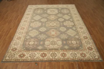 Vegetable Dye Kazak Large Area Rug 8x12