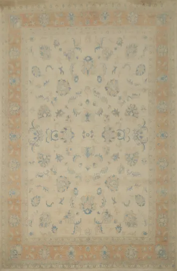 Handmade Floral Kazak Vegetable Dye Area Rug 9x12