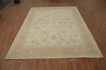 Handmade Floral Kazak Vegetable Dye Area Rug 9x12