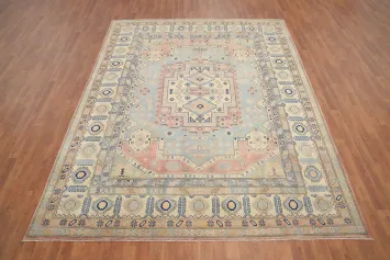 Blue Kazak Handmade Vegetable Dye Area Rug 8x10
