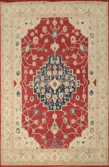 Vegetable Dye Oushak Large Area Rug 9x12
