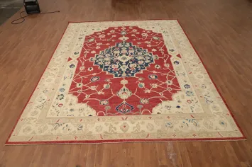 Vegetable Dye Oushak Large Area Rug 9x12