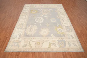 Vegetable Dye Oushak Large Area Rug 9x12