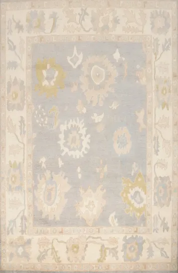 Vegetable Dye Oushak Large Area Rug 9x12