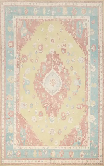 Vegetable Dye Oushak Oriental Large Rug 10x14