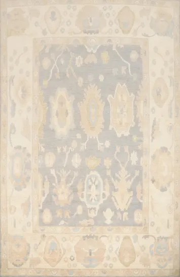 Vegetable Dye Oushak Oriental Area Rug 9x12