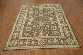 Brown Wool Kazak Vegetable Dye Area Rug 8x10