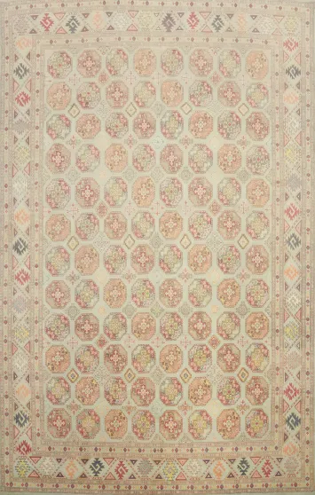 Geometric Kazak Vegetable Dye Area Rug 10x13