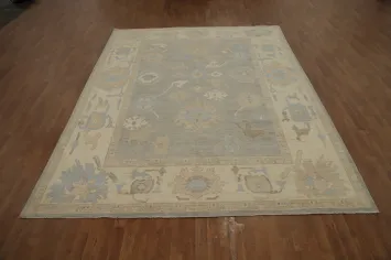 Vegetable Dye Oushak Handmade Area Rug 9x12