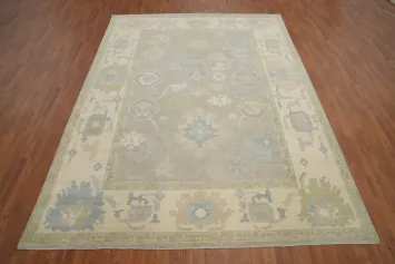 Vegetable Dye Oushak Oriental Area Rug 9x12