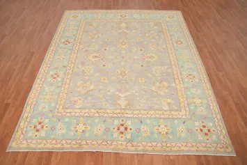 Handmade Floral Kazak Vegetable Dye Area Rug 8x10