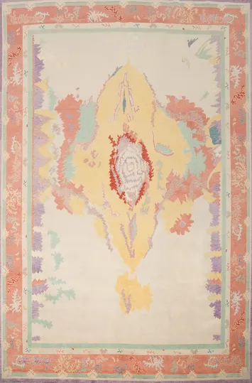 Vegetable Dye Oushak Oriental Area Rug 10x13