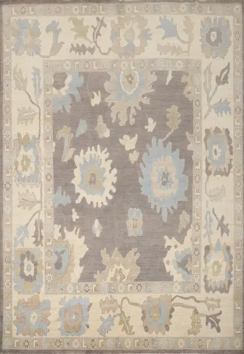 Vegetable Dye Oushak Handmade Wool Area Rug 8x10