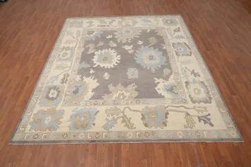 Vegetable Dye Oushak Handmade Wool Area Rug 8x10