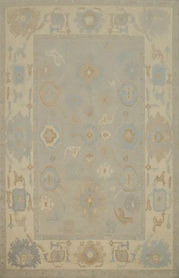 Vegetable Dye Oushak Large Area Rug 9x12