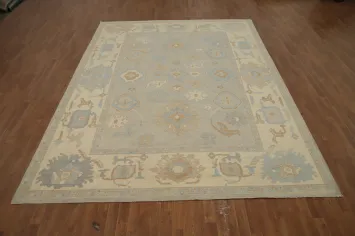 Vegetable Dye Oushak Large Area Rug 9x12