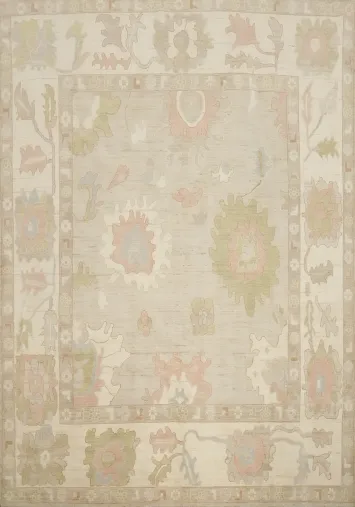 Vegetable Dye Oushak Handmade Area Rug 8x10