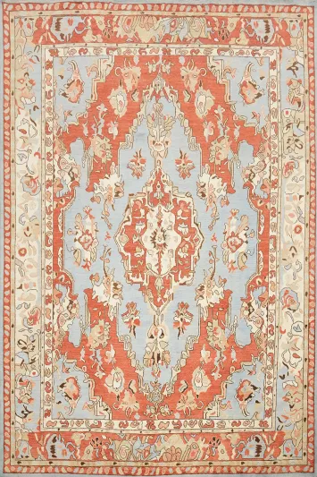 Vegetable Dye Oushak Handmade Large Area Rug 9x12