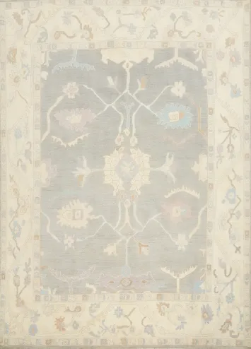 Vegetable Dye Oushak Handmade Area Rug 8x10