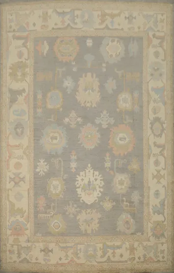 Vegetable Dye Oushak Oriental Large Rug 10x14