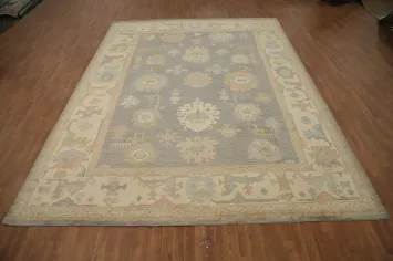 Vegetable Dye Oushak Oriental Large Rug 10x14